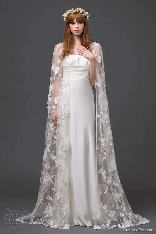 Silk Wedding Dress with Lace