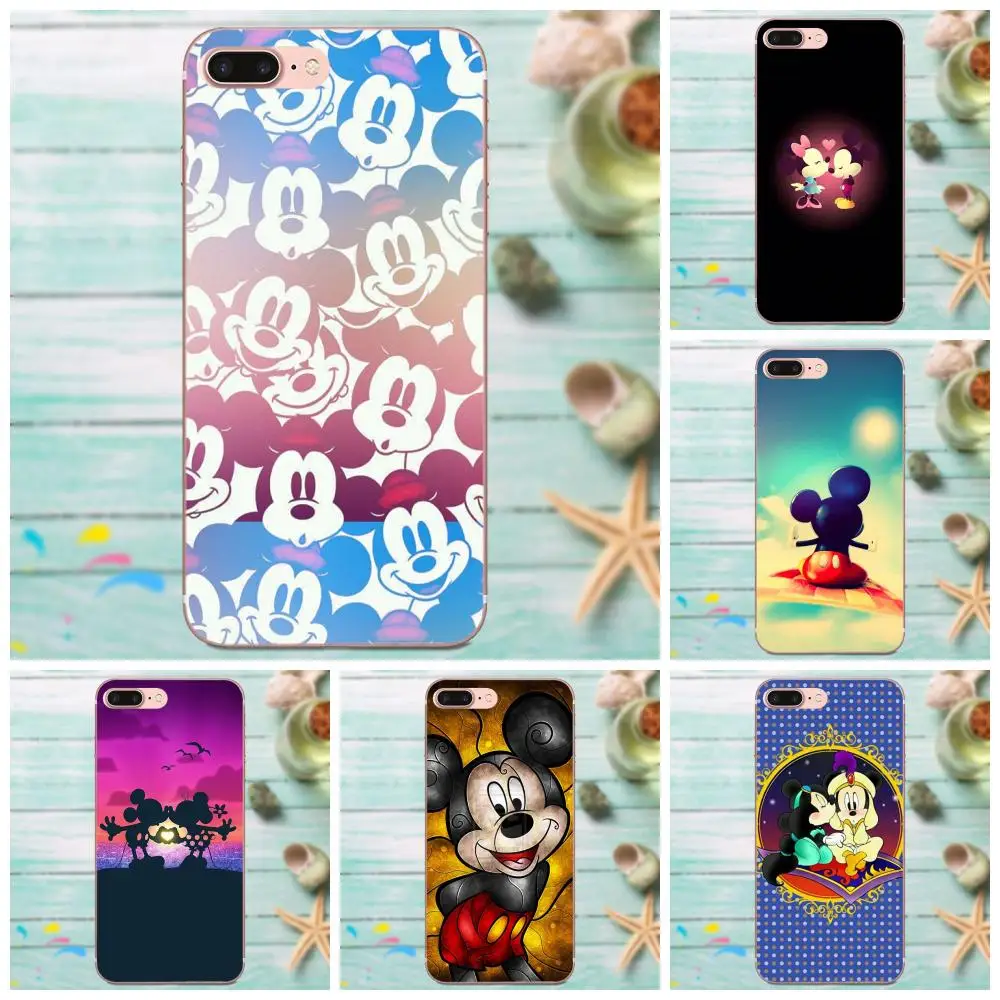 Для Apple iPhone 4 4S 5 5C 5S SE 6 6S 7 8 Plus X XS Max XR TPU чехлы для телефонов витражные стекла Mickei и