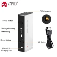 Vape Mod Electronic Cigarette Vaptio S150 Mod with 0.91inch screen 18650 Replaceable battery (not included)510 thread box TC mod Vape Mod Electronic Cigarette Vaptio S150 Mod with 0.91inch screen 18650 Replaceable battery (not included)510 thread box TC mod