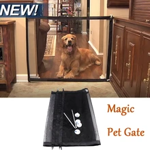Magic Pet ворота легко запираемый собака котенок установить в любом месте Pet защитный кожух гениальный сетчатый предохранитель собаки Безопасный держатель