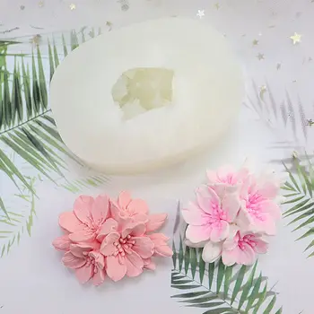 

Cherry Flower Silicone Fondant Mold Handmade Soap Cake Candle Resin Molds Tools