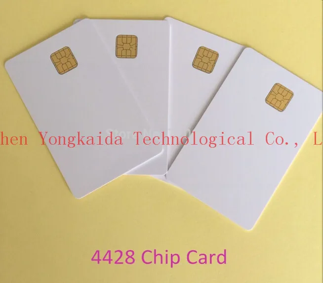

Yongkaida 1000pcs Original SLE4428 contact card white PVC card blank smart IC Contact Card