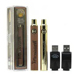 BK 900mah CBD battery для Vape Pen kit Золото дерево 510 нить Vape ручка USB зарядное устройство кристалл пакет для CBD толстые масляные картриджи