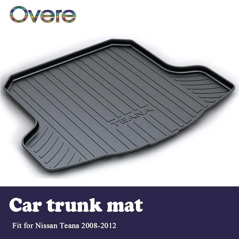 

Overe 1Set Car Cargo rear trunk mat For Nissan Teana J32 2008 2009 2010 2011 2012 Boot Tray Waterproof Anti-slip mat Accessories