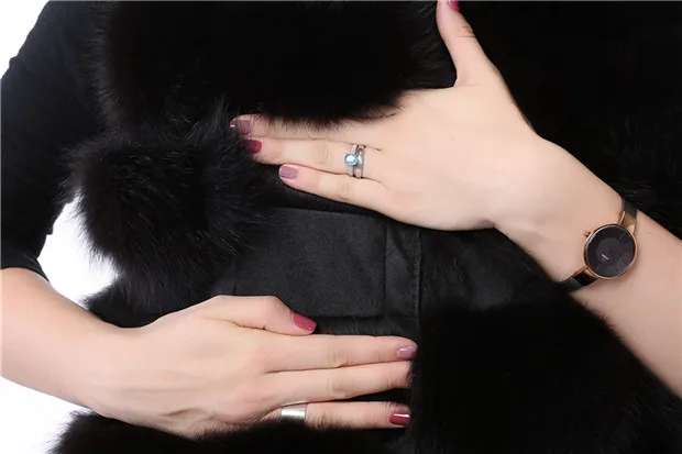 Valpeak Real Silver Fox Fur Vest Genuine Leather Stripe Long Sleeveless Warm Fur Coat Women Winter 2017 Natural Fox Fur Vest Coats