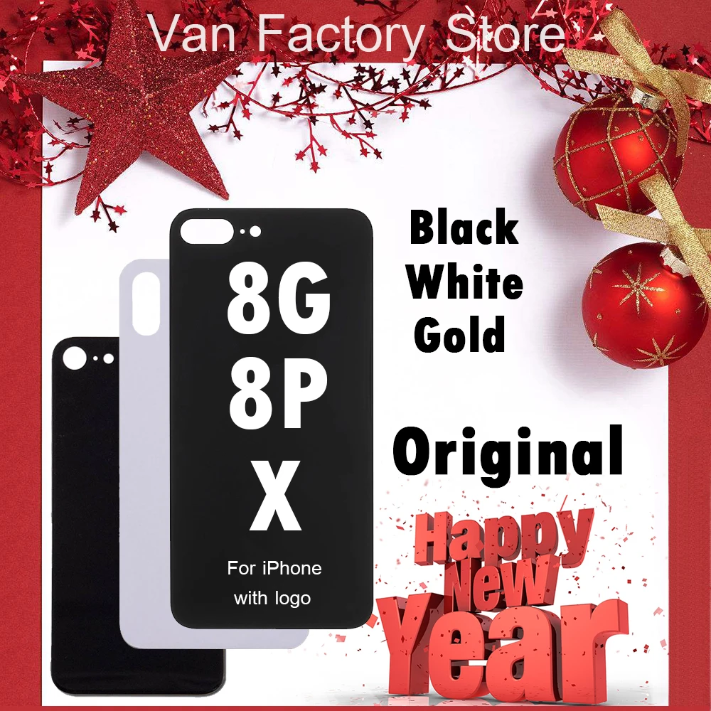 

Original quality For Apple iPhone8 X Back Battery Cover Rear Glass Housing Case Replacement for iPhone 8 plus with Adhesive