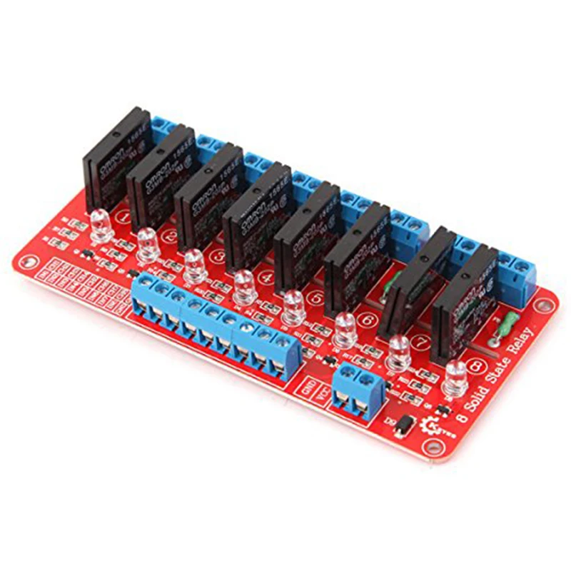 

1 pcs Eight Way Solid State Relay Module For Arduino