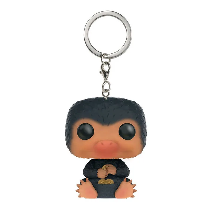 Official Fantastic Beasts Niffler Keyring - Brass-Plated Metal Collectible Keychain