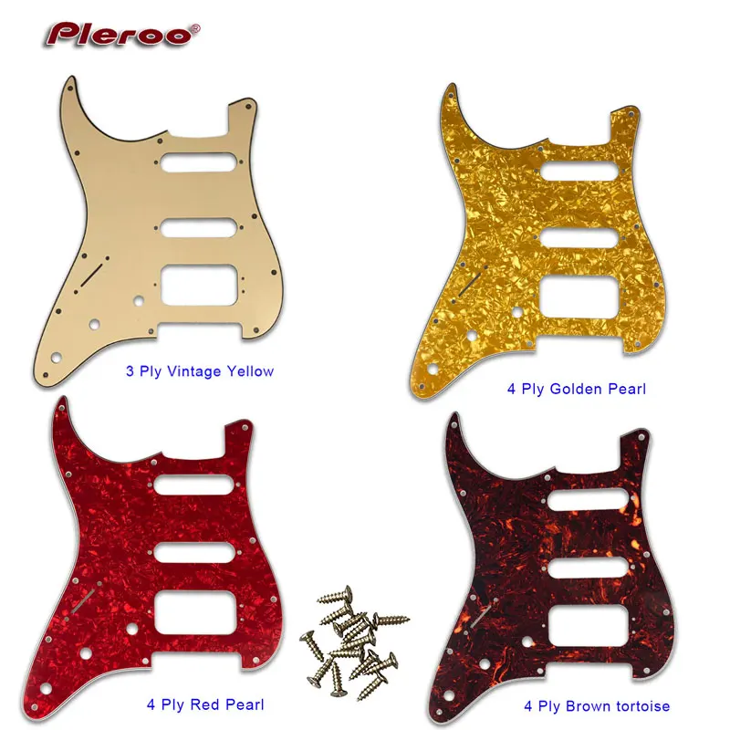 Запчасти для гитары Pleroo левшей 11 винтовых отверстий Стандартный St Stratocaster Deluxe