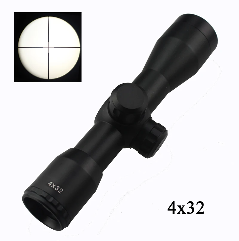 

Factory Price Riflescope 4x32 WR Mil-dot Tactical Optical airsoft.gun with mounts #RC120 Free shipping