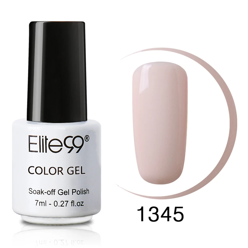 Elite99, 7 мл, Классический Гель-лак для ногтей, телесный цвет, розовый цвет, замачиваемый, УФ светодиодный гель для ногтей, эмаль, Полупостоянный Гель-лак, дизайн - Цвет: 1345