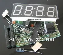 Free Shipping!!! Electronic production suite 51 diy clock kit electronic clock four