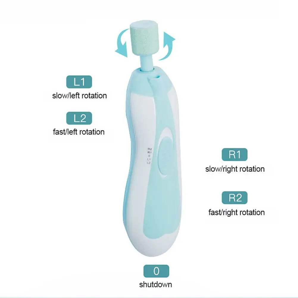 Инструменты для ухода за младенцем, Многофункциональный Анти-Царапины, электрический нож для ногтей, светодиодный маникюрный набор
