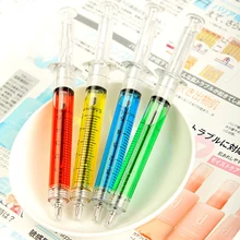 Корейский стиль 12.5 см шприц шариковая ручка Новинка Канцелярские ручки обучение студентов продвижение канцелярские Pen Gag ручки 10 шт