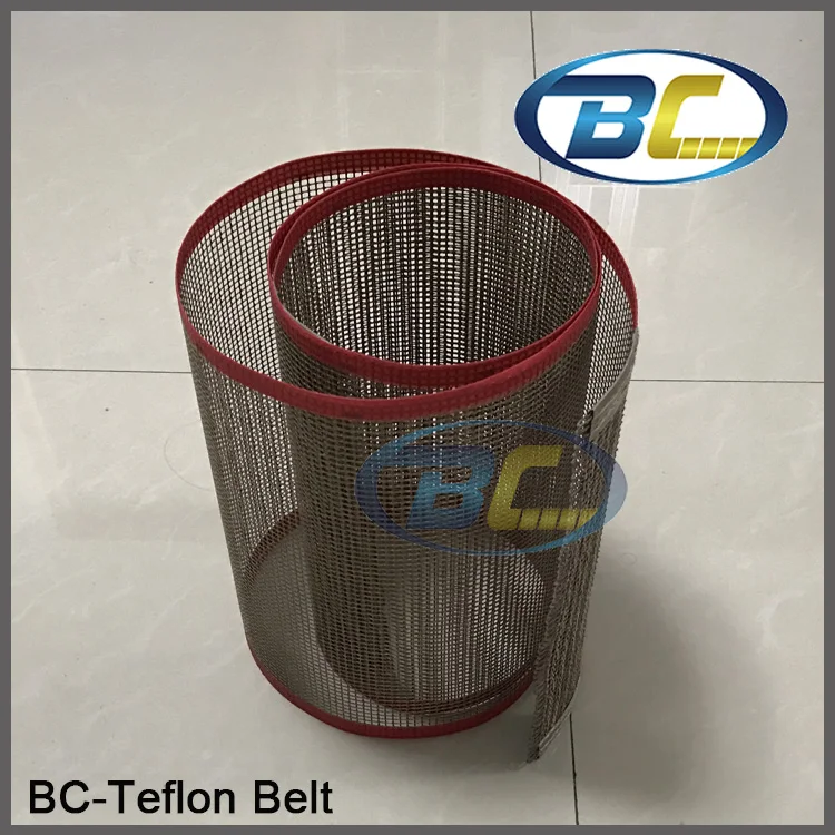 Quality Conveyor Teflon Net Belt Thermal Resistance for Food Processing, Printing Machine, Teflon Cloth Belt