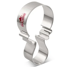 KENIAO погремушка печенья резак Детская Игрушка В ванную-6,1x10,9 см-печенье и форма для вырезания-нержавеющая сталь