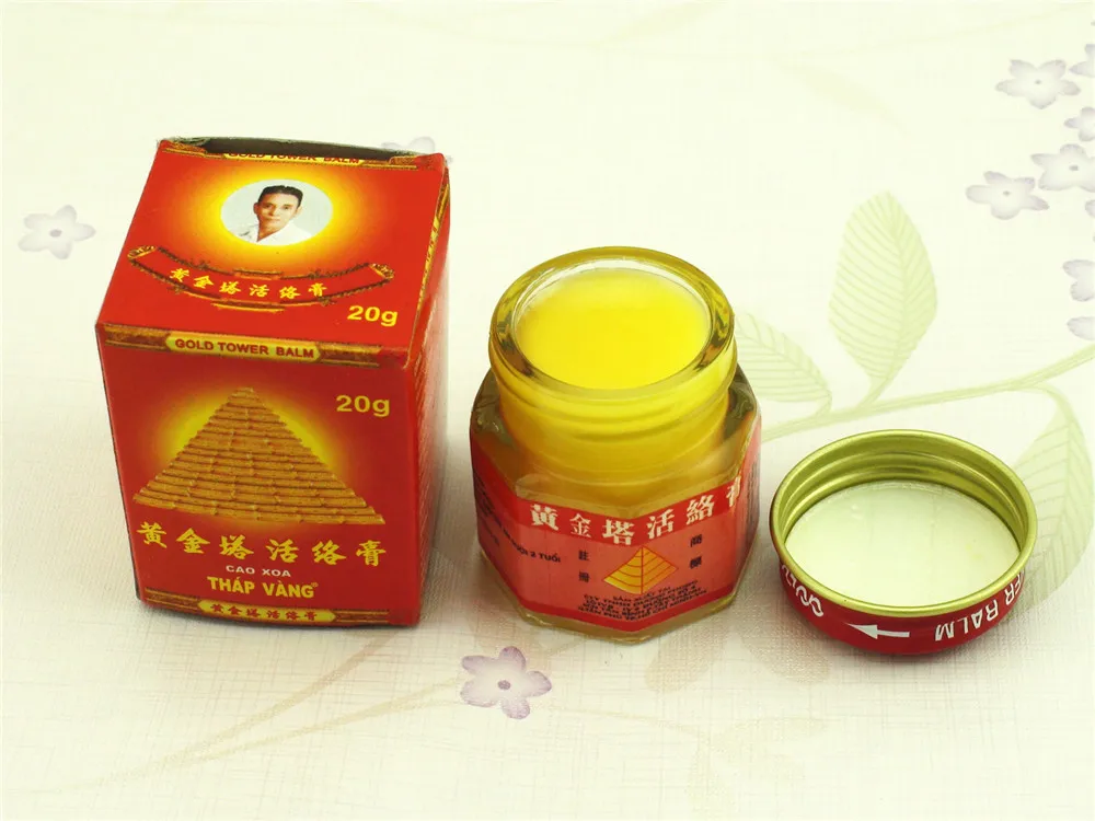 Sumifun 100% Original Vietnam Gold Tower Ointment Pain Relieving Patch Body Massage Neck Massager Arthritis Tiger Balm C087