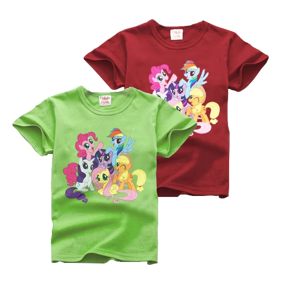 

Summer Kids Baby Boy Girl Children O-neck T Shirt Pony Print Short Sleeve Cotton T-shirt Tee Tops Clothes