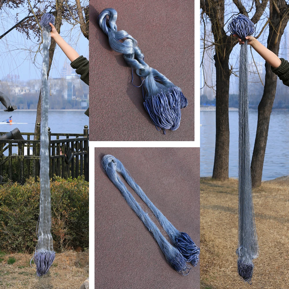 Armadilha para Peixes Rede de Pesca Lawaia Multifilamento Tarrafa 30 m 3 Longa layer Finlândia Dobrável Net Grade Tamanho 25 30 40 50mm 7 30m longo 3 camadas finlândia dobrável rede