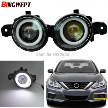 

2PCS Super Bright LED Fog Lamp Lights With Lens Left + Right Front Fog Light For NISSAN QASHQAI for Altima Maxima Rogue Sentra