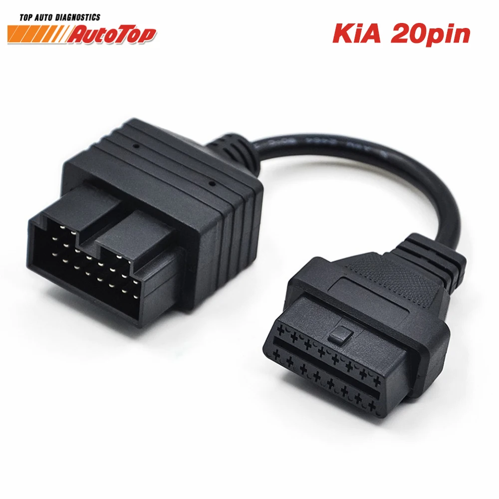 2018 for KIA sportage Diagnostic Cable OBD 20 pin to OBD 2 16pin Car Diagnostics Adapter 20 pin for KIA 20pin OBD2 Car Connector-in Car Diagnostic Cables ...