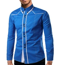 Бренд Fengguilai модная мужская рубашка Топы с длинными рукавами персонализированные мужские платья рубашки тонкие мужские рубашки Xxl