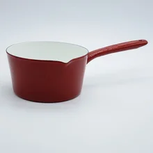Эмаль горшок с одной ручкой горшок молока для маленьких Еда