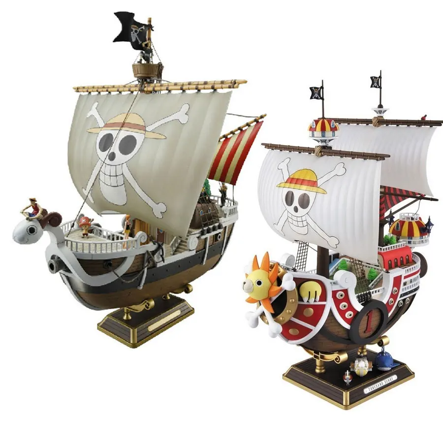 Новый 28 см аниме Одна деталь тысяча Солнечный и Мерил лодка пиратский корабль ПВХ фигурку игрушки Коллекционная модель Рождество подарок