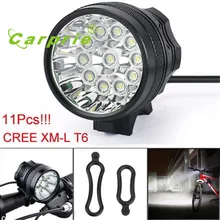 Супер 28000LM 11 x CREE XM-L T6 светодиодный 8x18650 велосипедный фонарь Водонепроницаемый лампа