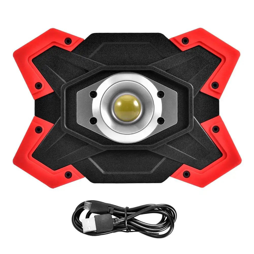 

15W COB LED Portable Spotlight Searchlight USB Rechargeable Work Light Power By 18650 Portable Lantern for Camping work light