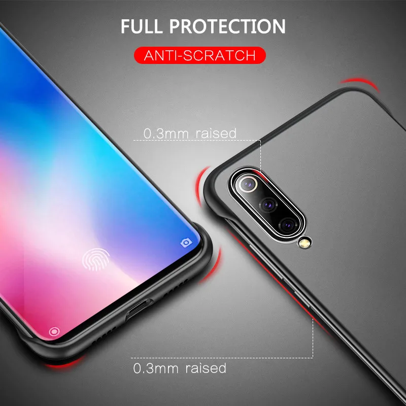USLION ультра тонкий безрамный чехол для телефона Xiaomi 9 SE 8 Explorer Redmi K20 Pro Прозрачный
