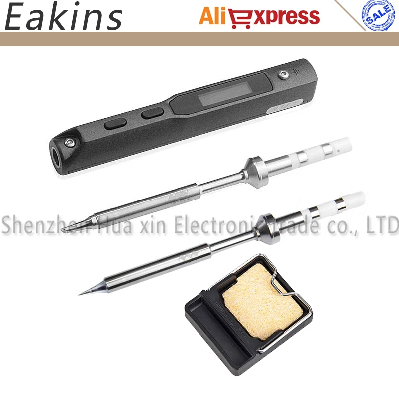 M Portable 65W Programmable TS100 Digital LCD Electric Soldering Iron+TS-I TS-BC2 Soldering Tips+Ceramic holder Welding set