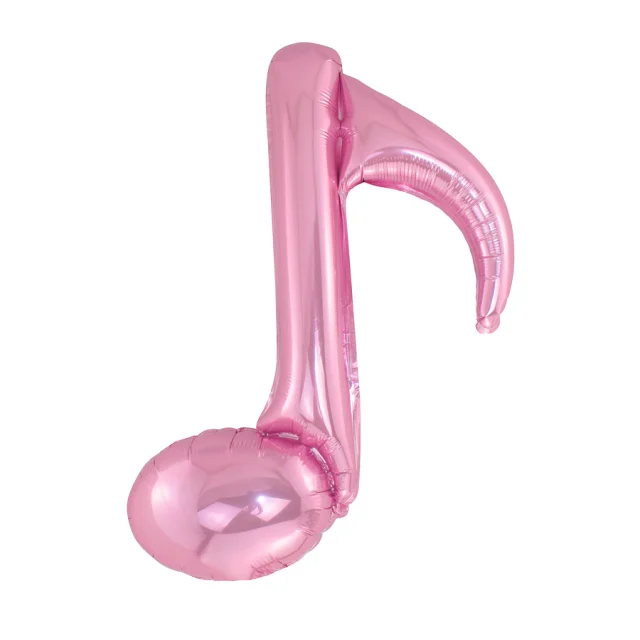 6 шт. музыкальные Примечания воздушные шары из майлара день рождения поставки надувные шары Свадебные украшения заготовки Гелиевый шар - Цвет: Pink