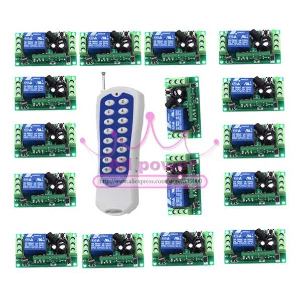 Wireless Remote Control 12V RF Remote Switch 12V 10A 1CH Transmitter with Receiver 315Mhz/433Mhz Wireless Remote Control 12V RF Remote Switch 12V 10A 1CH Transmitter with Receiver 315Mhz/433Mhz