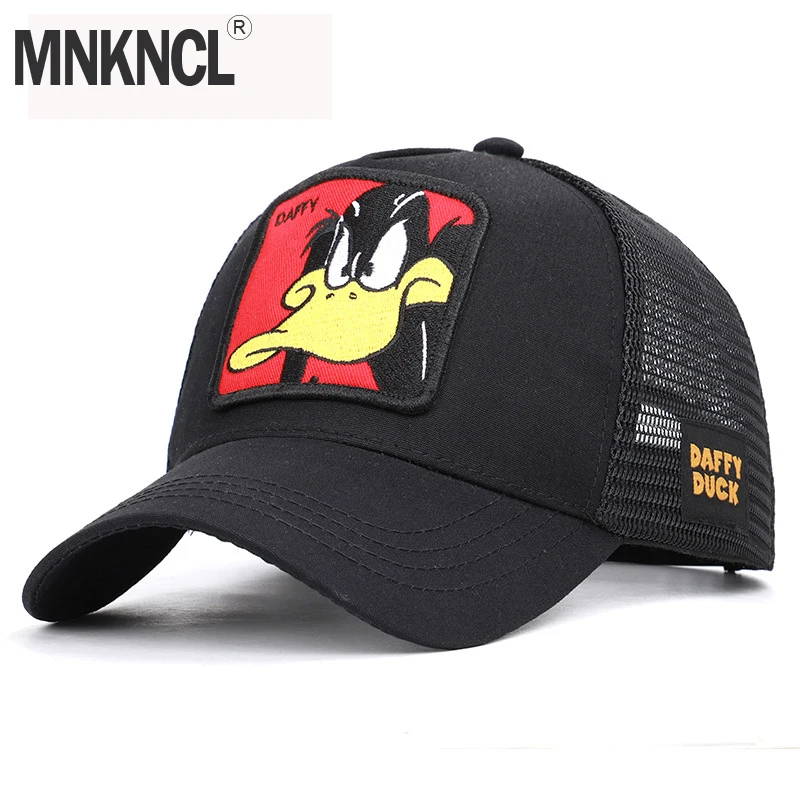 

MNKNCL High Quality Summer Sport Mesh Baseball Caps Cartoon Animals Baseball Cap Unisex Outdoor Breathable Snapback Hats