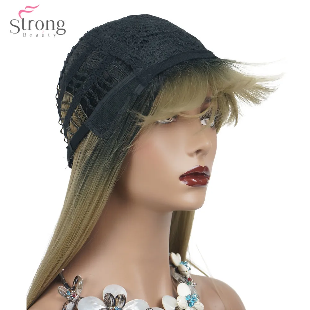 StrongBeauty Женские синтетические парики с эффектом омбре серебристо серые/светлые