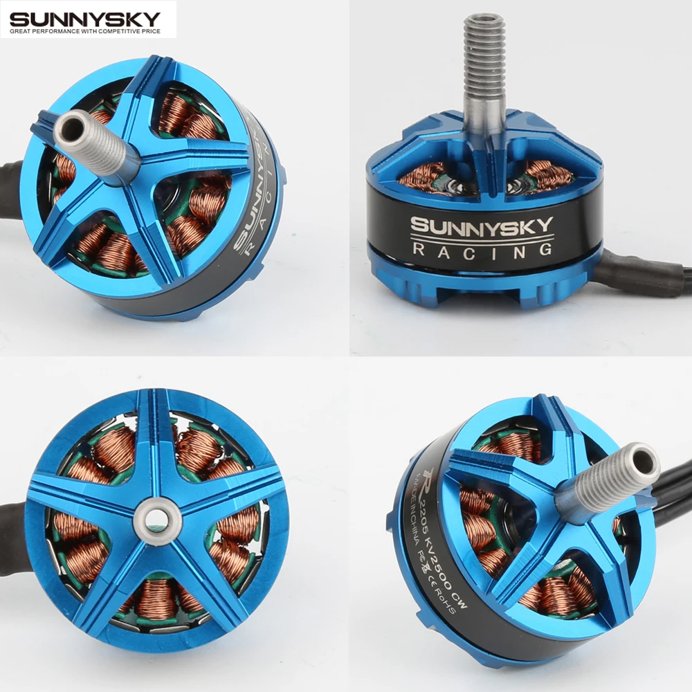 4 компл./лот Sunnysky R2205 2300KV/2500KV бесщеточный двигатель 2CW 2CCW для FPV гоночного