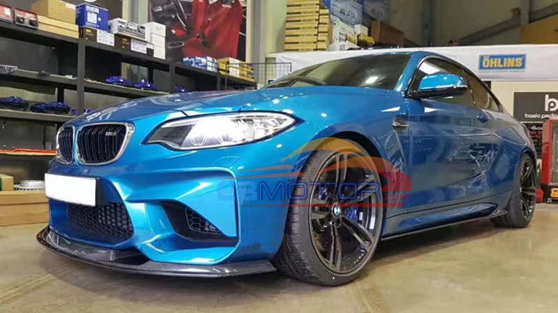 Передний спойлер из настоящего углеродного волокна для BMW M2 F87 2014UP