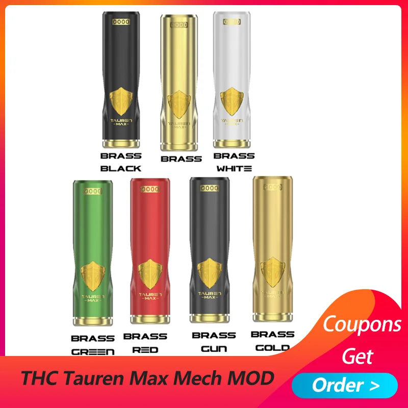 

In stock Original THC Tauren Max Mech MOD Electronic Cigarette Vape Waterproof/Shockproof/Dustproof Mod VS Tauren Mech Mod