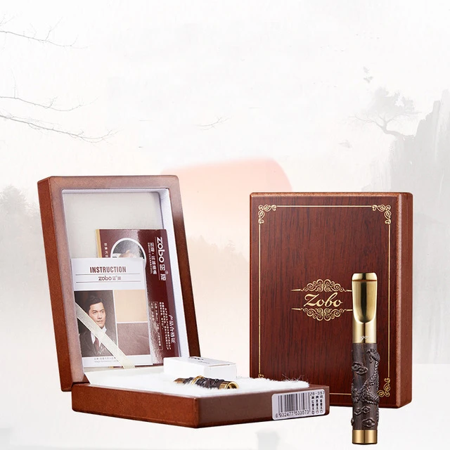 Высококачественный чистящий фильтр zobo сандаловое дерево сигарета держатель для мундштука мужчины/женщины двойного назначения тонкие/толстые сигареты