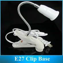 E27 патрон лампы зажимы-преобразователи/пластик E27 база с выключателем питания 50 см 2 шт