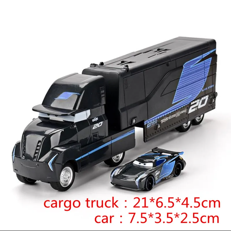  Disney Pixar Cars 3 Mack Lightning McQueen Uncle Truck 1:55 Diecast Model Car Toy Children's Birthd