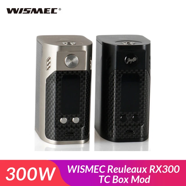 Оригинальный Wismec reuleaux RX300 TC коробка мод-углеродное волокно требует 18650 батареи Wismec RX300 Quad 18650 батареи Mod