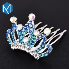 MISM Kids Girl Blingbling Crystal Festival Высокое качество корона заколки для волос/палка/сцепление Женская Классическая тиара украшение для волос