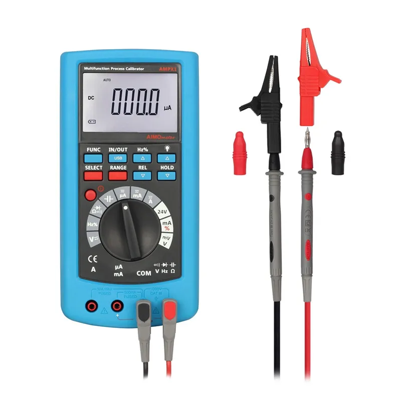 2 In 1 Professional High Accuracy Multifuction Voltage Current Calibrator Aimometer Ampx1
