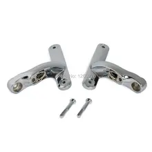 New Motorcycle Chrome Auxiliary Lighting Brackets For Harley Street Glide FLHX FLHXS 2014-2015