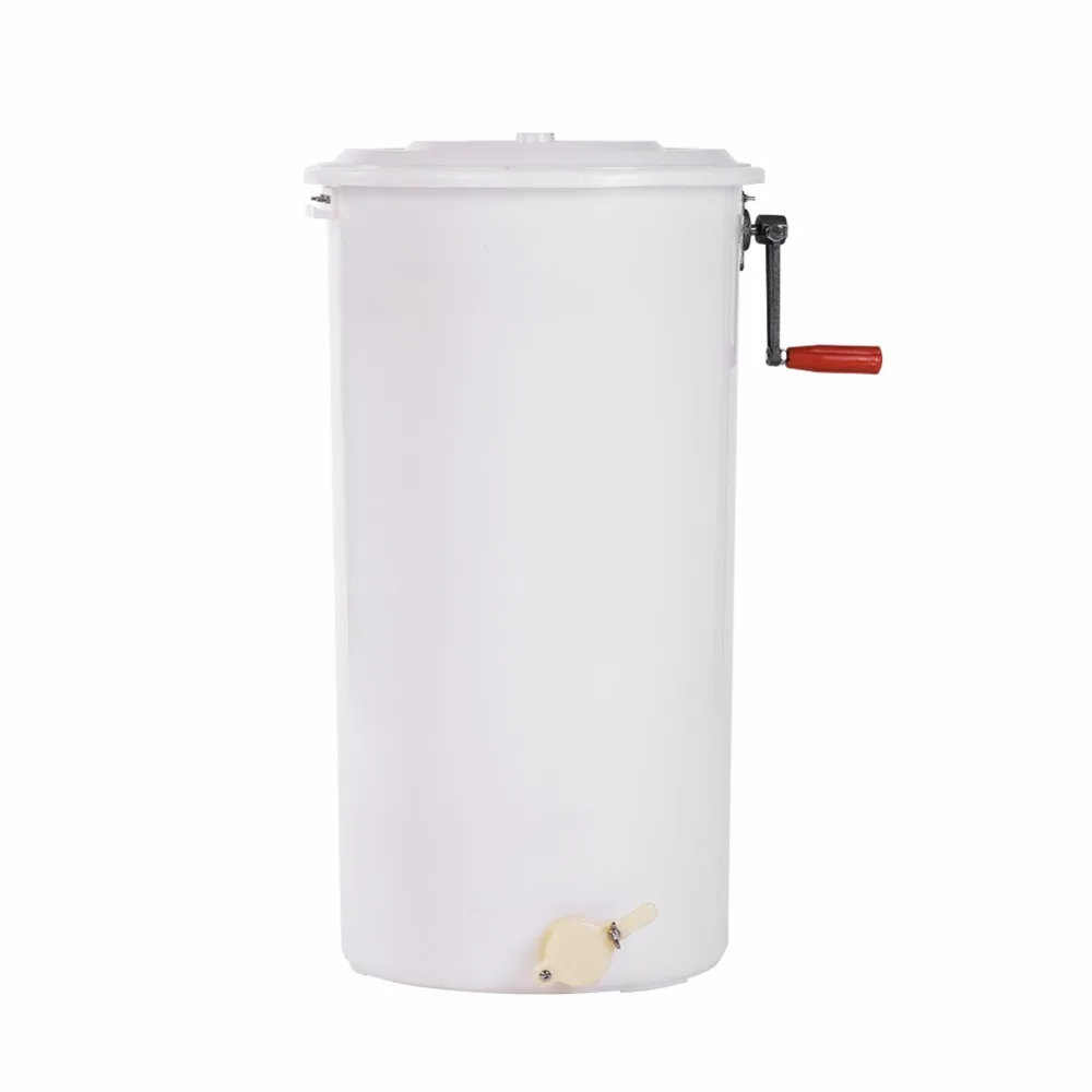 

2 Frame Plastic Manual Bee Honey Extractor Honeycomb Beekeeping Equipment White new