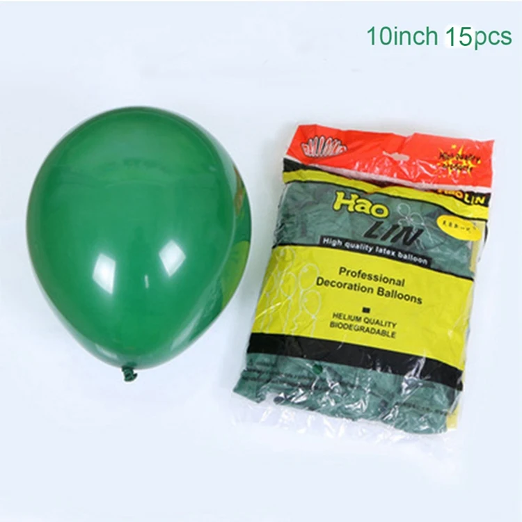 Йориу 15 шт. латексные конфетти для воздушного шара рождественские украшения для дома Свадебные украшения для дня рождения детский Рождественский подарок - Цвет: Green Plain
