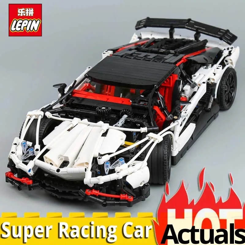 

DHL lepin technic 23006 Super Racing Car Mode Set compatible legoinglys MOC 3918 Building Blocks Toy christmas gift boys toys