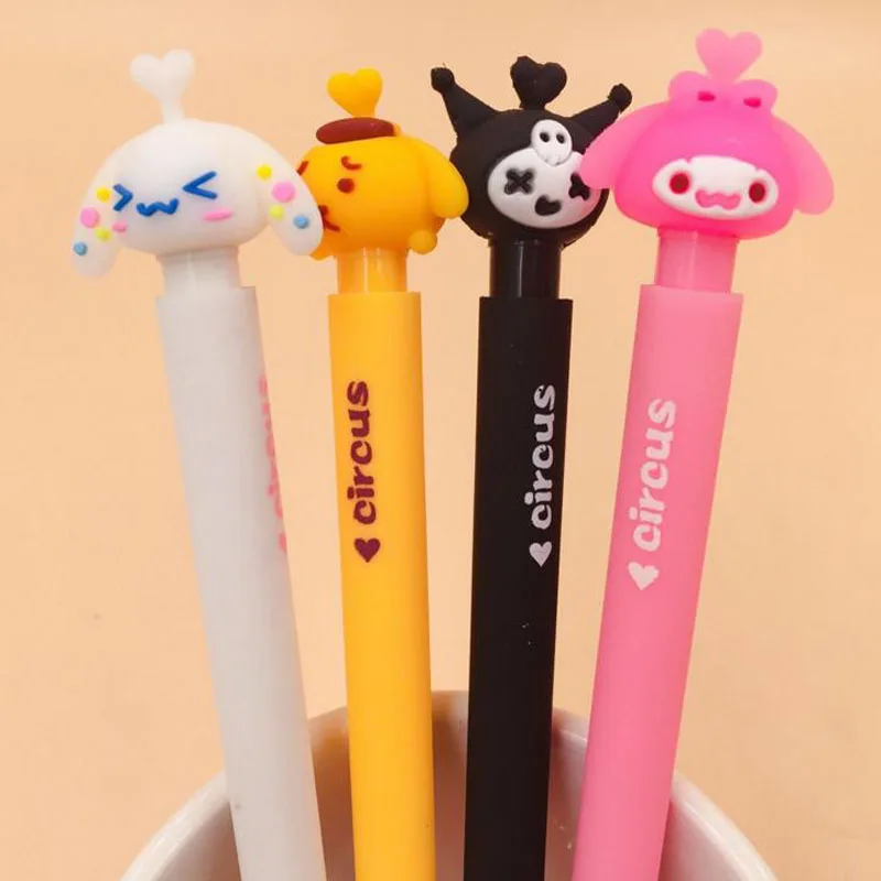 

4 Pcs Kawaii Cute Circus Melody Cinnamoroll 0.5mm Press Mechanical Automatic Pencil School Office Supply Student Stationery